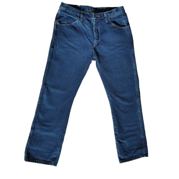 VTG 70's MENS MAVERICK BOOTCUT DENIM JEANS DEADSTOCK SIZE 34" - Picture 1 of 4